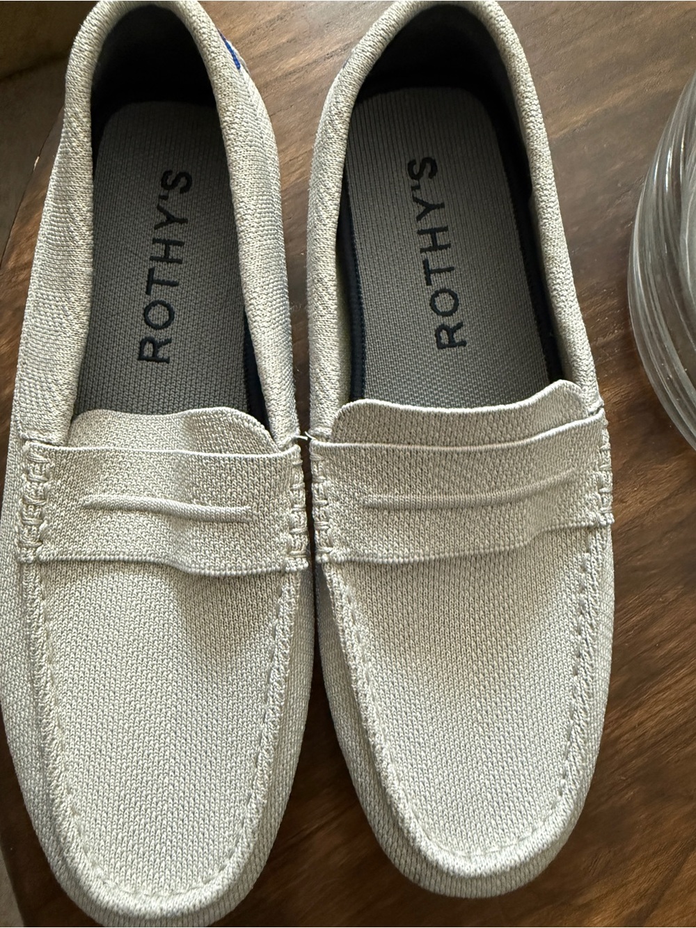 Rothy's The Men's Driver in Light Grey/Beige Knit